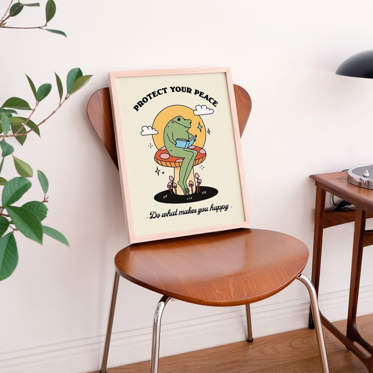 'Protect Your Peace' Frog Print - Art Prints - Kinder Planet Company