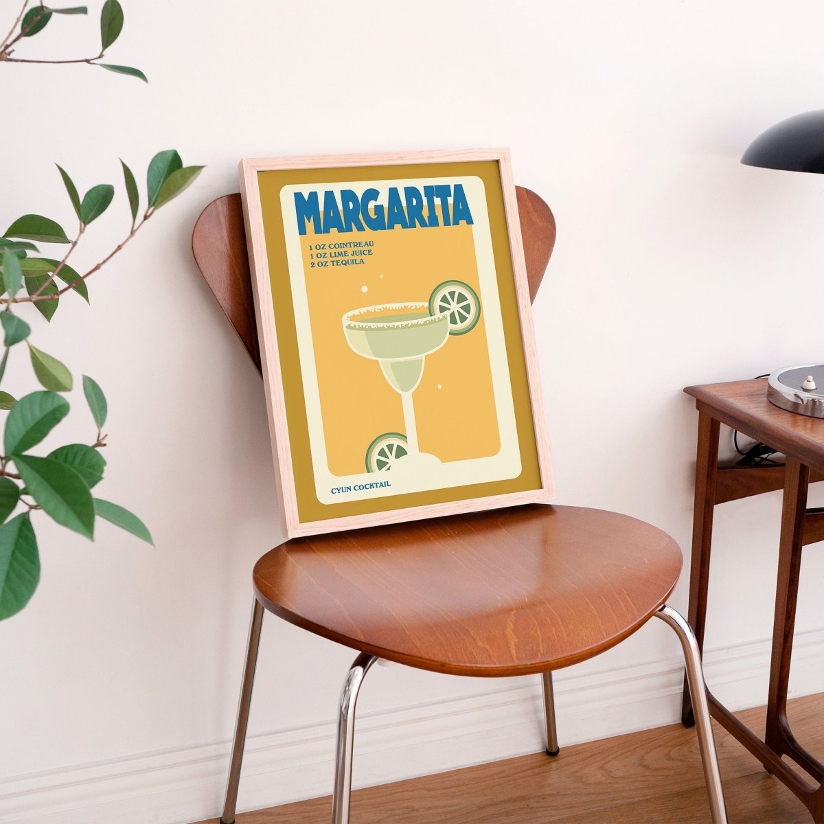 Retro Margarita Poster, - Kinder Planet Company