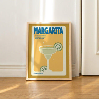 Retro Margarita Poster, - Kinder Planet Company