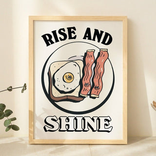 'Rise And Shine' Kitchen Wall Print - Art Prints - Kinder Planet Company