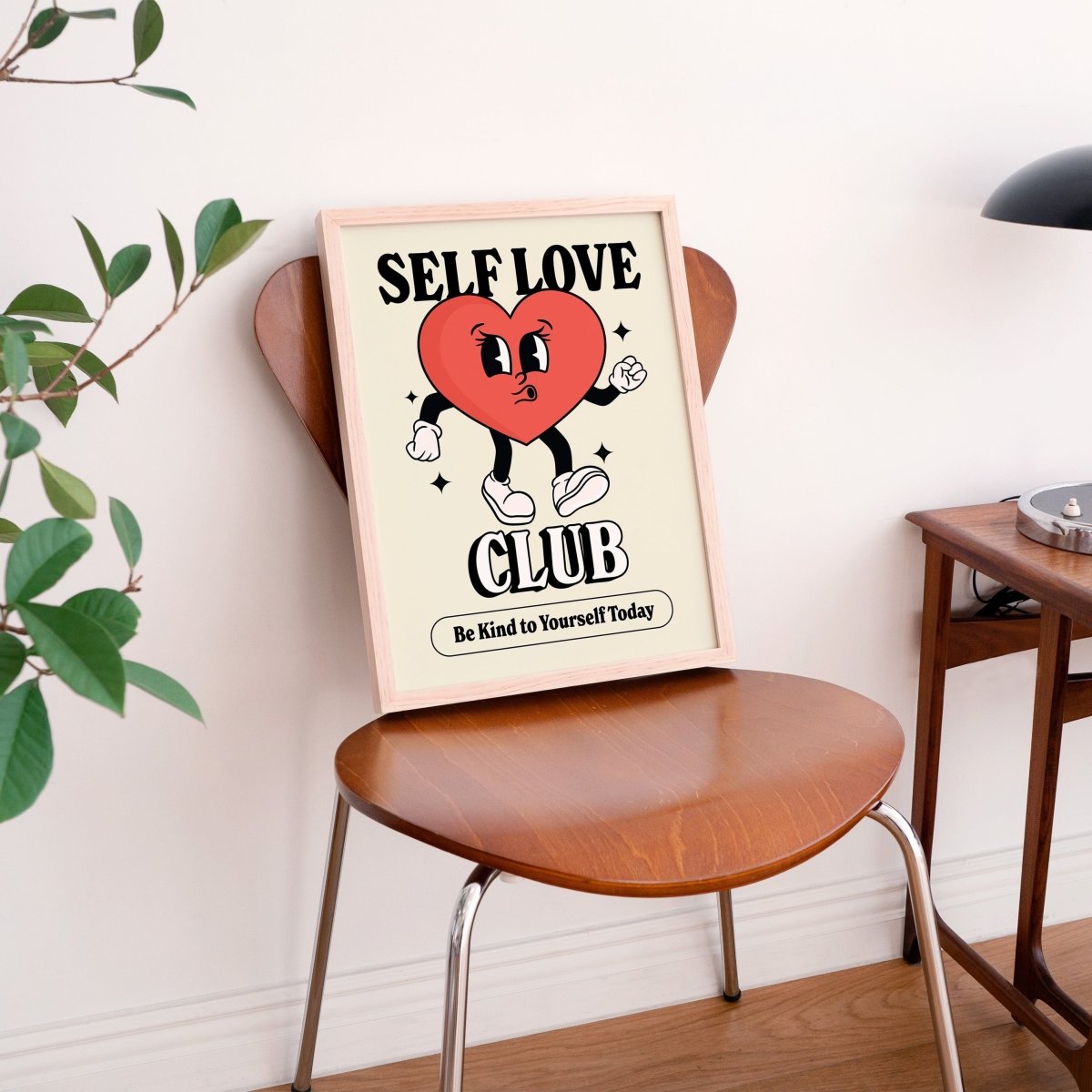 'Self Love Club' Character Print - Art Prints - Kinder Planet Company