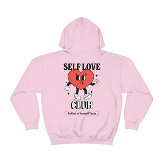 'Self Love Club' Retro Hoodie - Sweatshirts & Hoodies - Kinder Planet Company