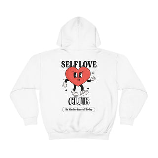 'Self Love Club' Retro Hoodie - Sweatshirts & Hoodies - Kinder Planet Company