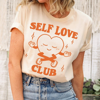 'Self Love Club' Trendy Tshirt - T-shirts - Kinder Planet Company