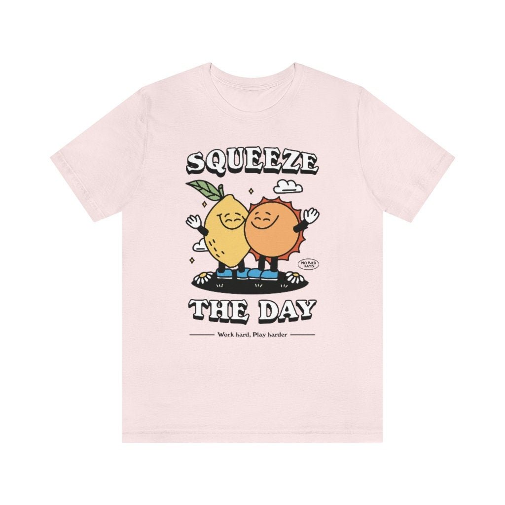 'Squeeze The Day' Retro Graphic Tshirt - T-shirts - Kinder Planet Company