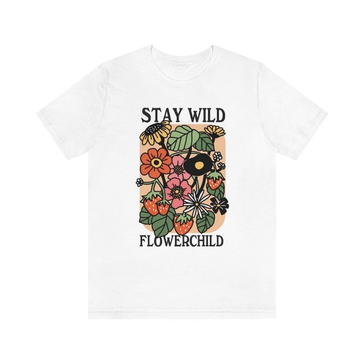 'Stay Wild Flowerchild' Tshirt - T-shirts - Kinder Planet Company