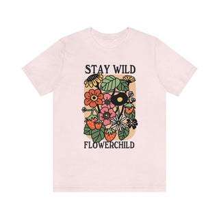 'Stay Wild Flowerchild' Tshirt - T-shirts - Kinder Planet Company