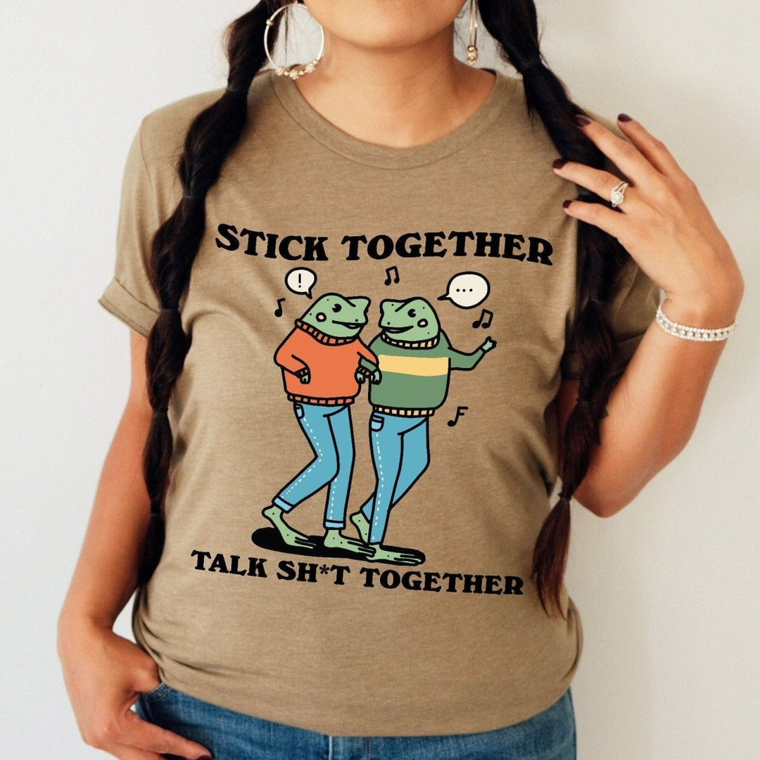 'Stick Together' Frog Friends Tshirt - T-shirts - Kinder Planet Company