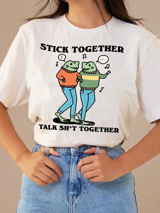 'Stick Together' Frog Friends Tshirt - T-shirts - Kinder Planet Company