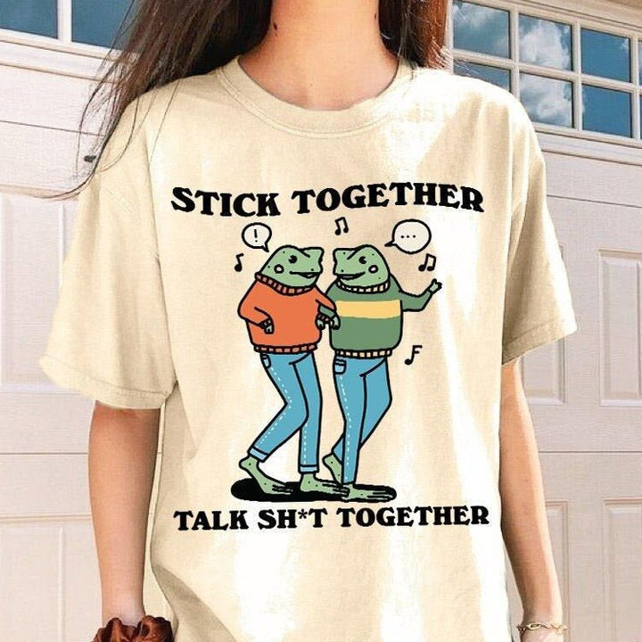 'Stick Together' Frog Friends Tshirt - T-shirts - Kinder Planet Company