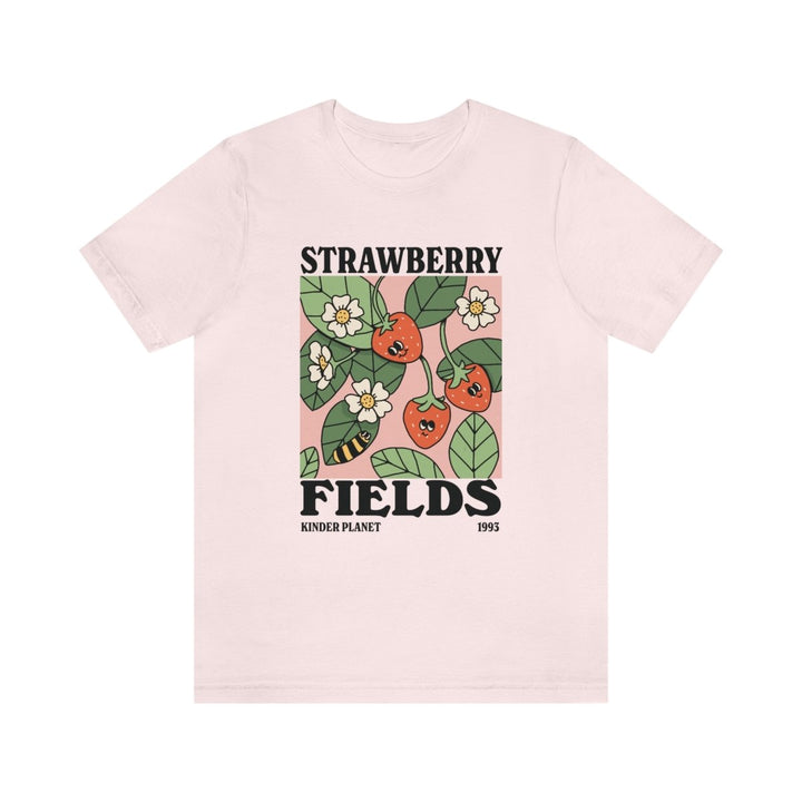 'Strawberry Fields' Botanical Spring Tshirt - T-shirts - Kinder Planet Company