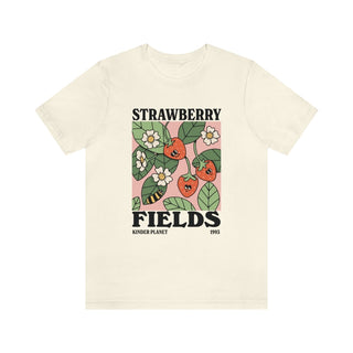 'Strawberry Fields' Botanical Spring Tshirt - T-shirts - Kinder Planet Company