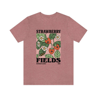 'Strawberry Fields' Botanical Spring Tshirt - T-shirts - Kinder Planet Company