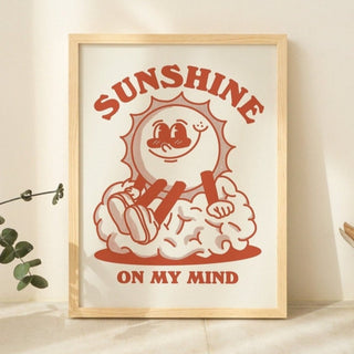 'Sunshine On My Mind' Print - Art Prints - Kinder Planet Company