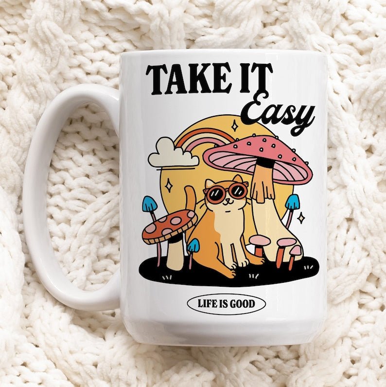 'Take It Easy' Mug - Mugs - Kinder Planet Company