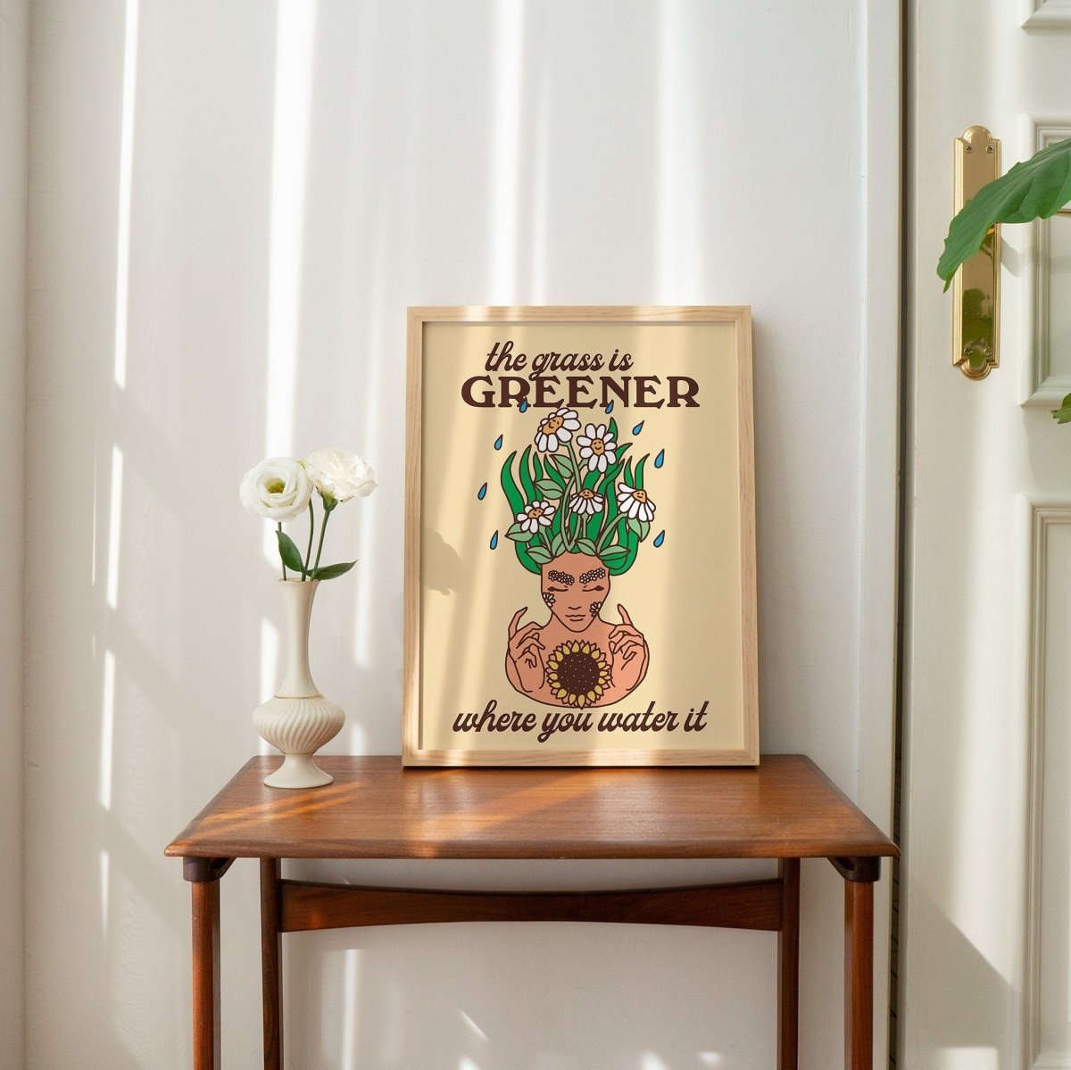 'The Grass Is Greener' Print - Art Prints - Kinder Planet Company