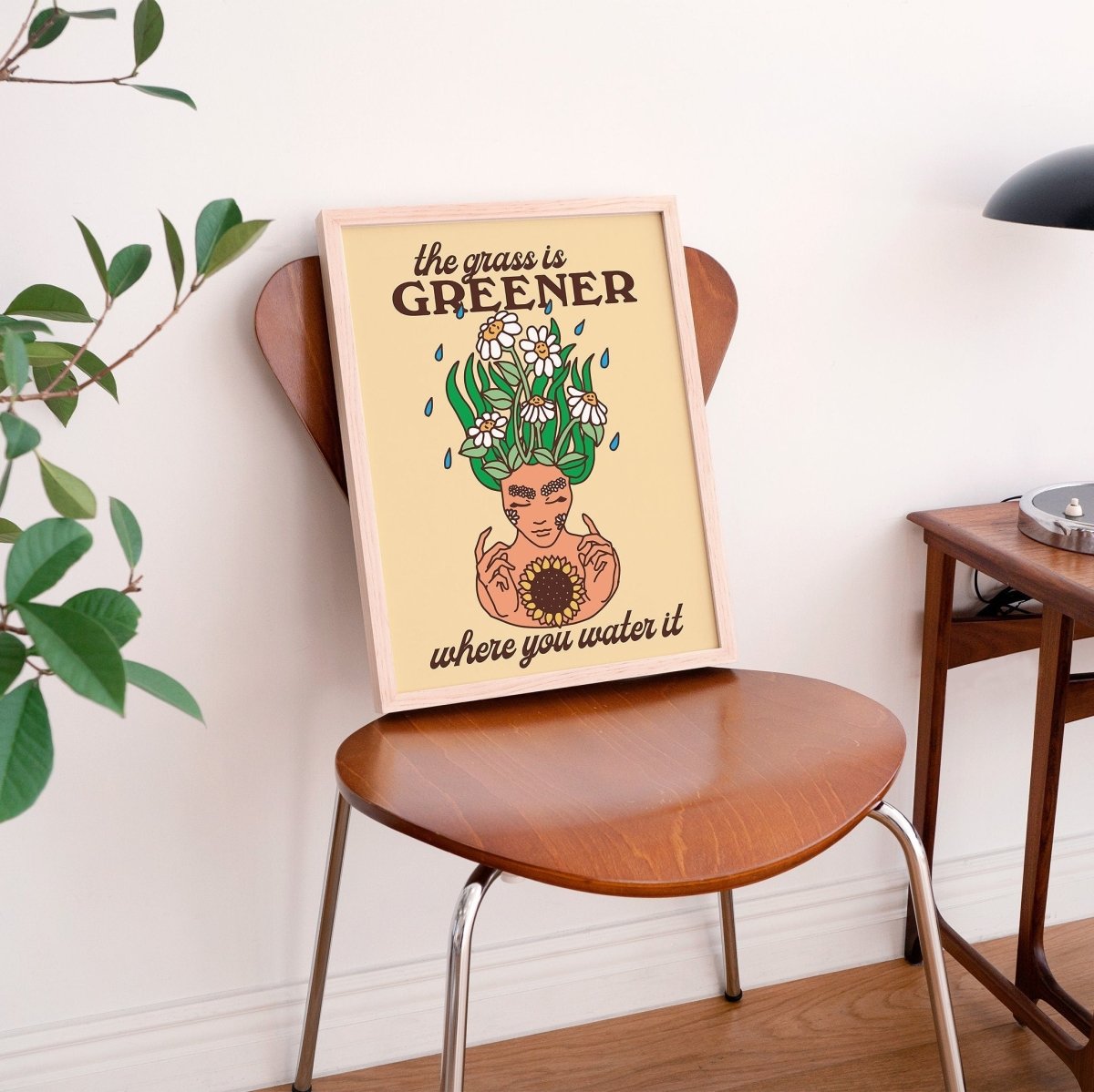 'The Grass Is Greener' Print - Art Prints - Kinder Planet Company