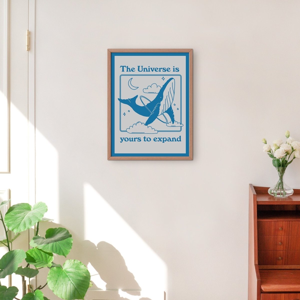 'The Universe Is Yours' Whale Print - Art Prints - Kinder Planet Company