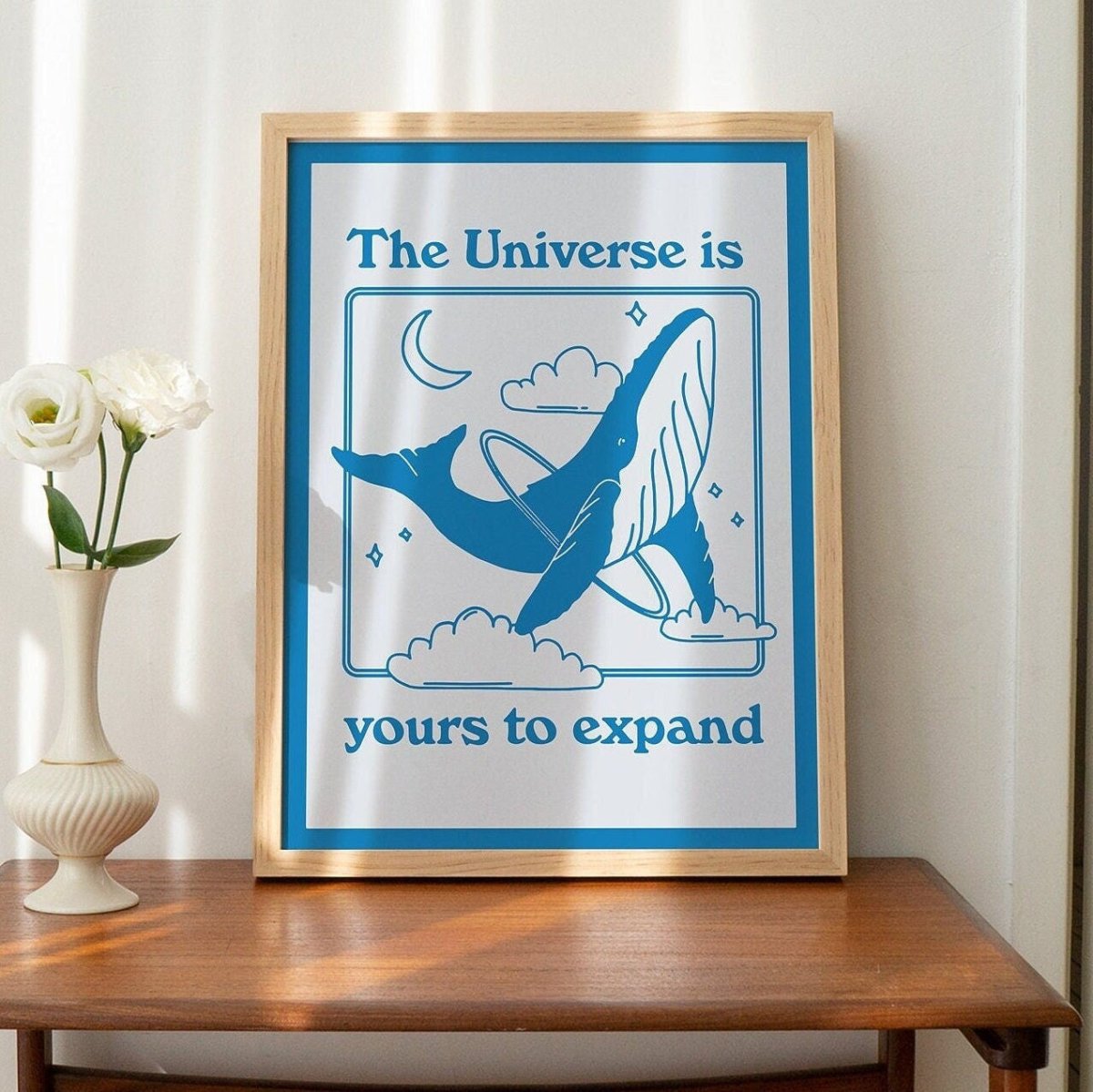 'The Universe Is Yours' Whale Print - Art Prints - Kinder Planet Company