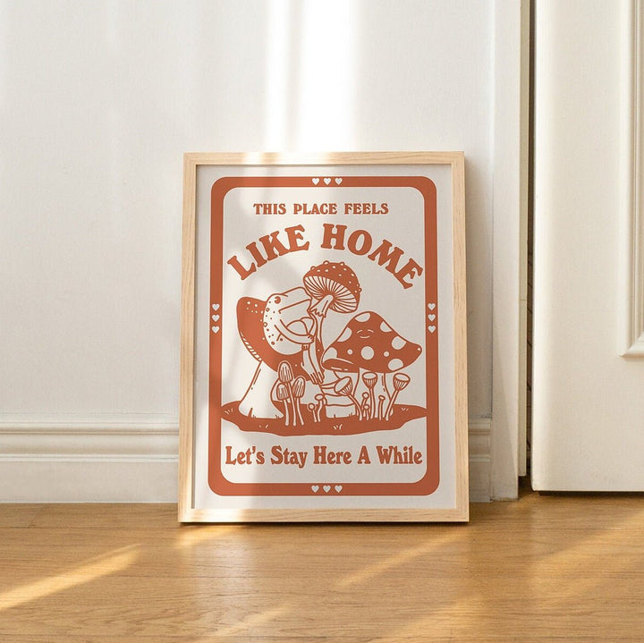 'This Place Feels Like Home' Frog Print - Art Prints - Kinder Planet Company