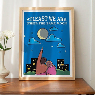 'Under The Same Moon' Art Print - Art Prints - Kinder Planet Company