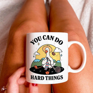 'You Can Do Hard Things' Goose Mug - Mugs - Kinder Planet Company